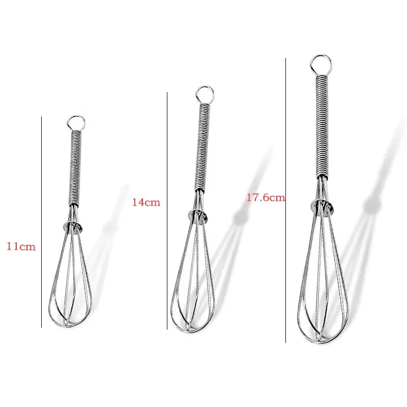 Mini Stainless Steel Manual Egg Whisk – Wire Kitchen Beater