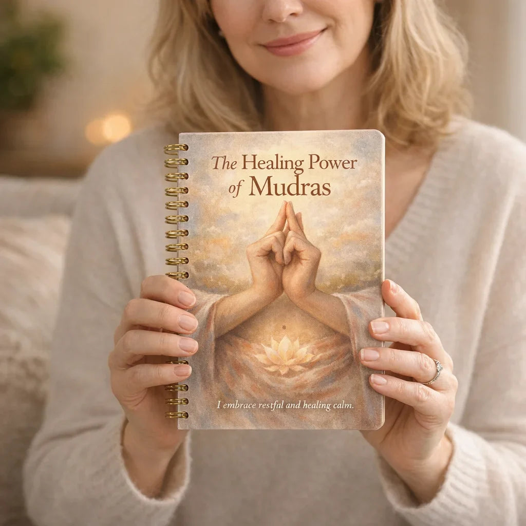 Healing Power Mudras Hand Yoga Notebook Health Fitness Diet Lifestyle