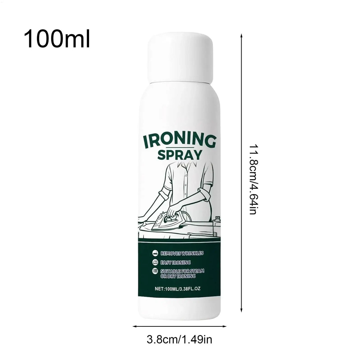 Travel Ironing Starch Spray 100ml – Static Guard for All Fabrics