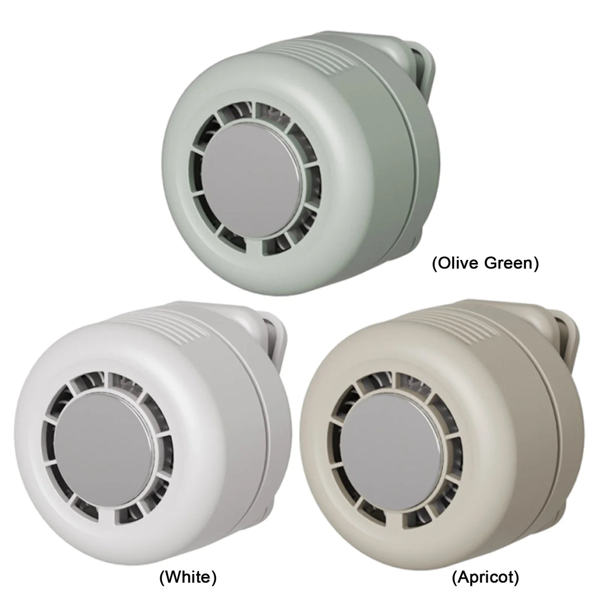 Silent Small Clip Fan 3 Speed Adjustable Cooling 1800mAh Battery
