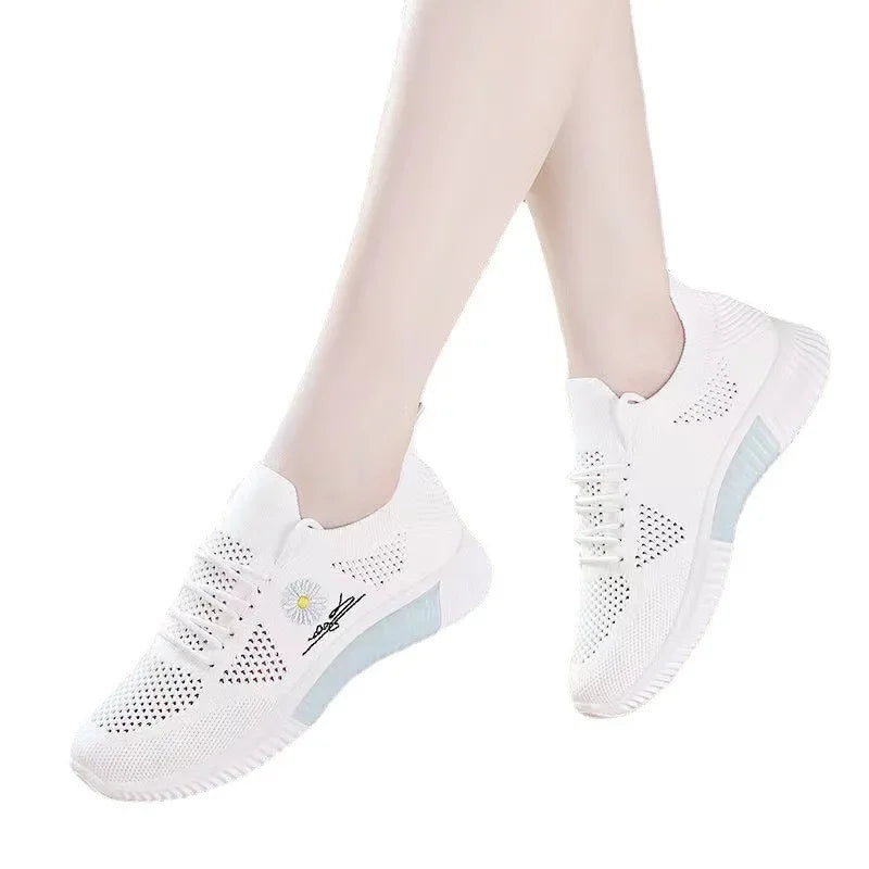 Women's Breathable Mesh Slip-On Tennis Sneakers | Gym & Casual