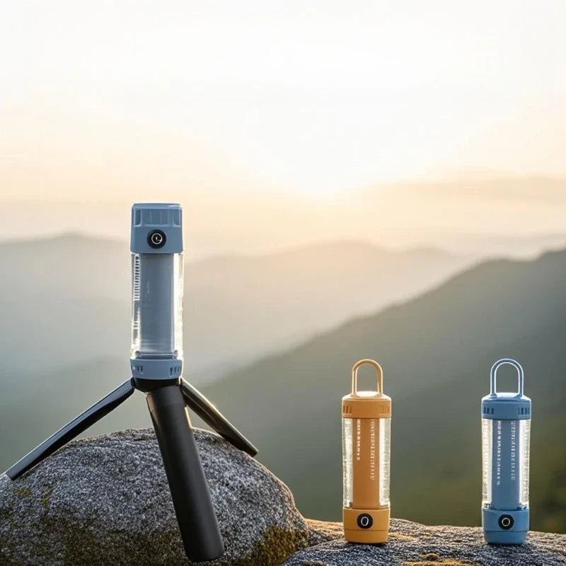 Rechargeable LED Camping Lantern | Candle Mode & Adjustable Color