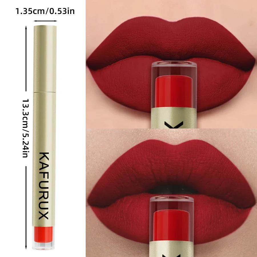 KAFURUX 20-Color Velvet Matte Liquid Lipstick – Waterproof