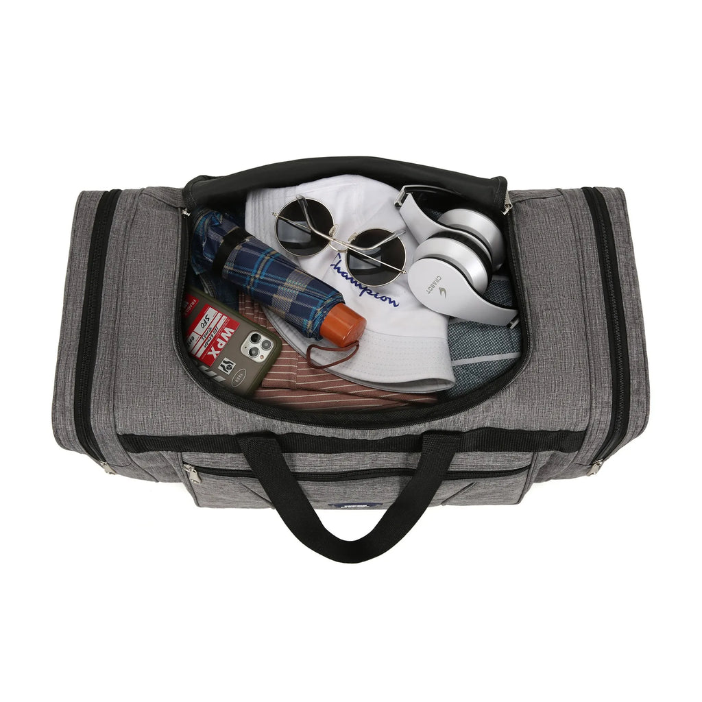 Men's Waterproof Oxford Duffle Bag | Large Travel Weekend Bag