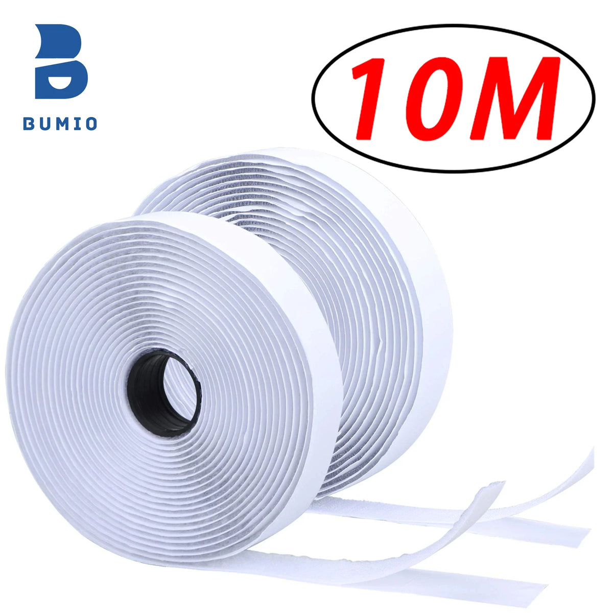 Self-Adhesive Hook & Loop Fastener Tape 1M–10M | DIY Strips
