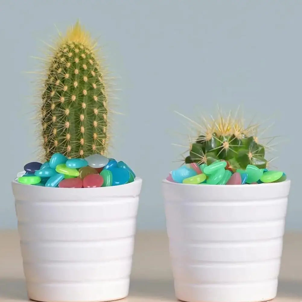 200 DIY Solar Powered Flowerpot Decoration Gravel Multi-color Night