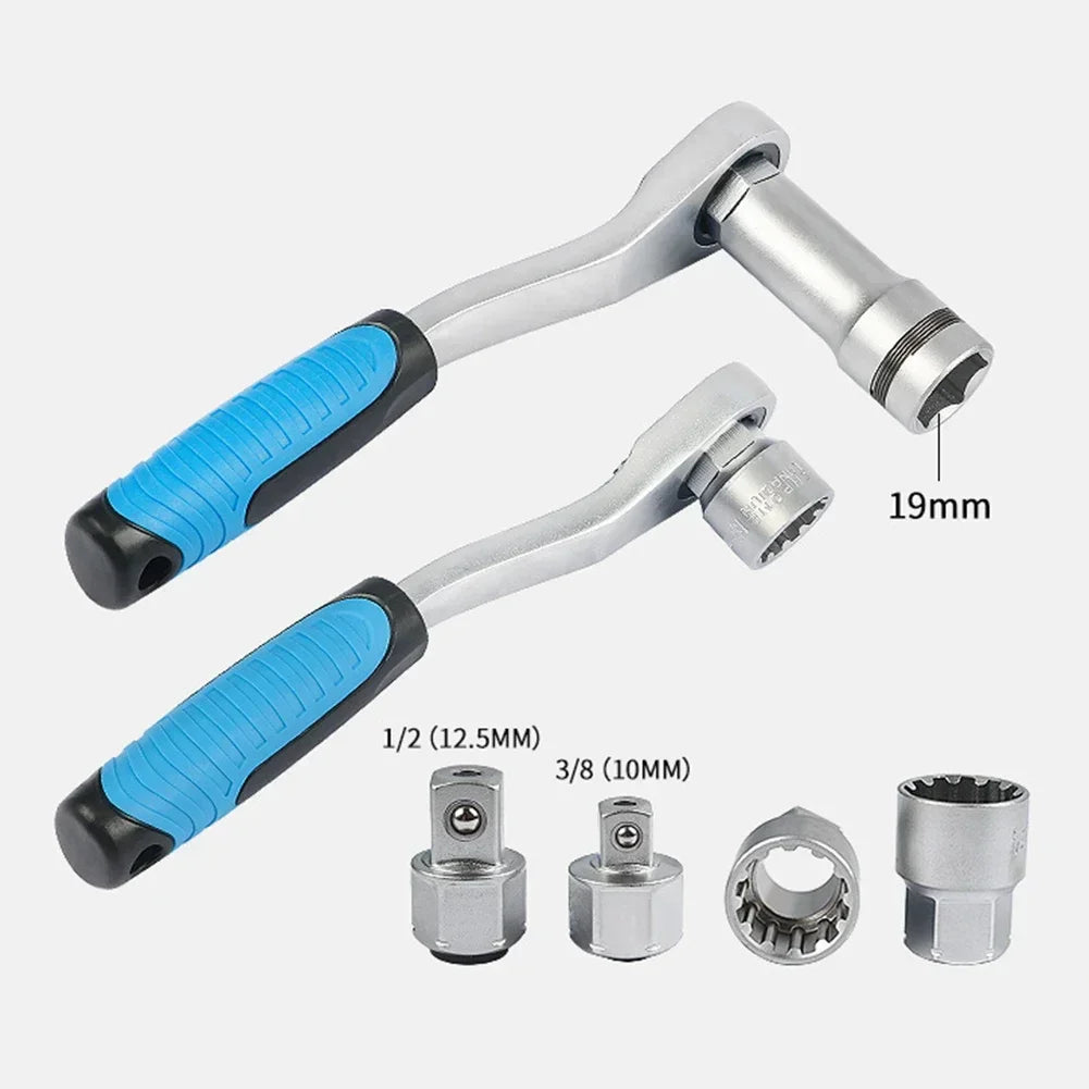 17-Pc Pass-Through Socket Set – Ratchet Wrench & Extension Bar