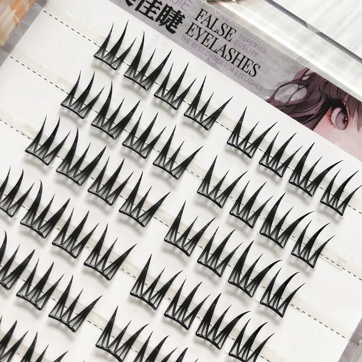 V-Shape Fluffy Cluster False Eyelashes | Natural Curly Daily Wear