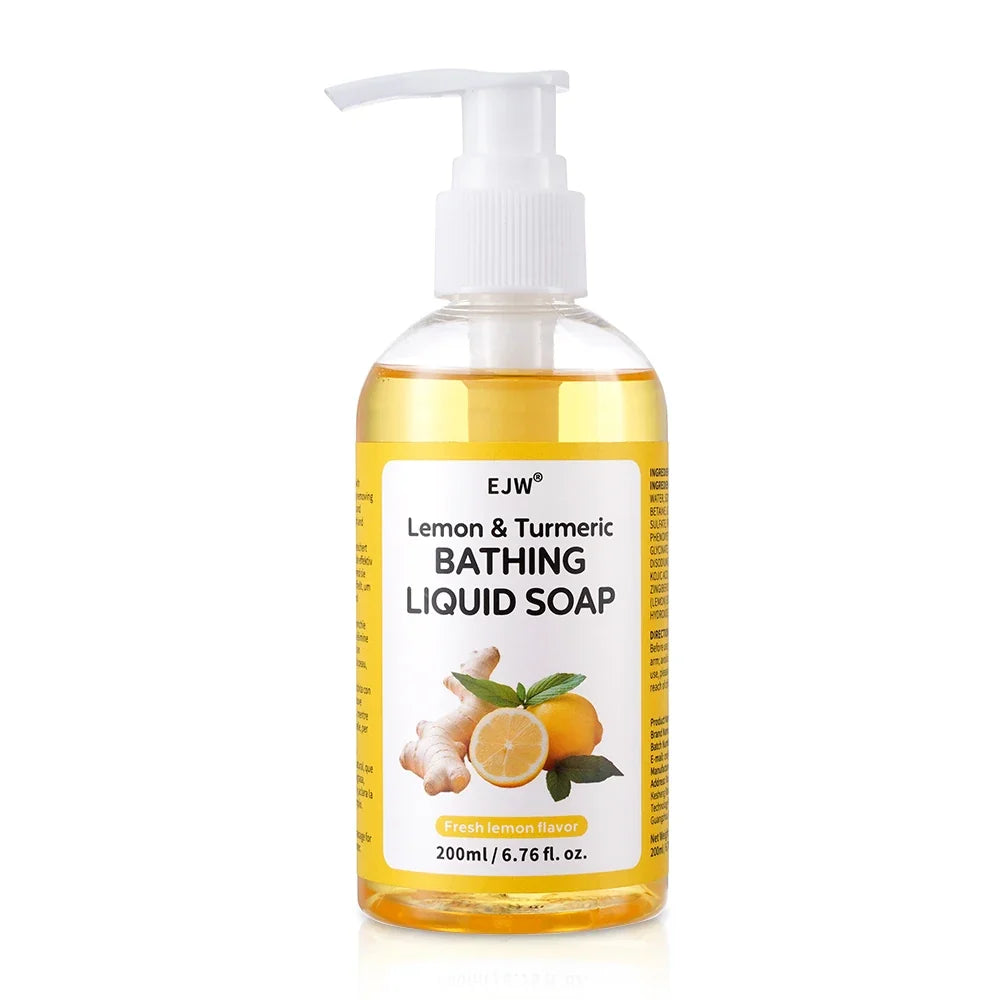 Turmeric Brightening Body Wash – Deep Cleansing Shower Gel