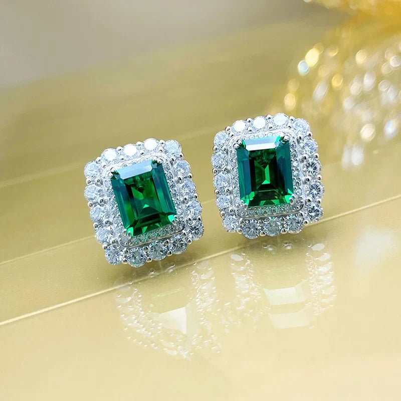 Huitan Cubic Zirconia Stud Earrings – Women's Fashion Jewelry