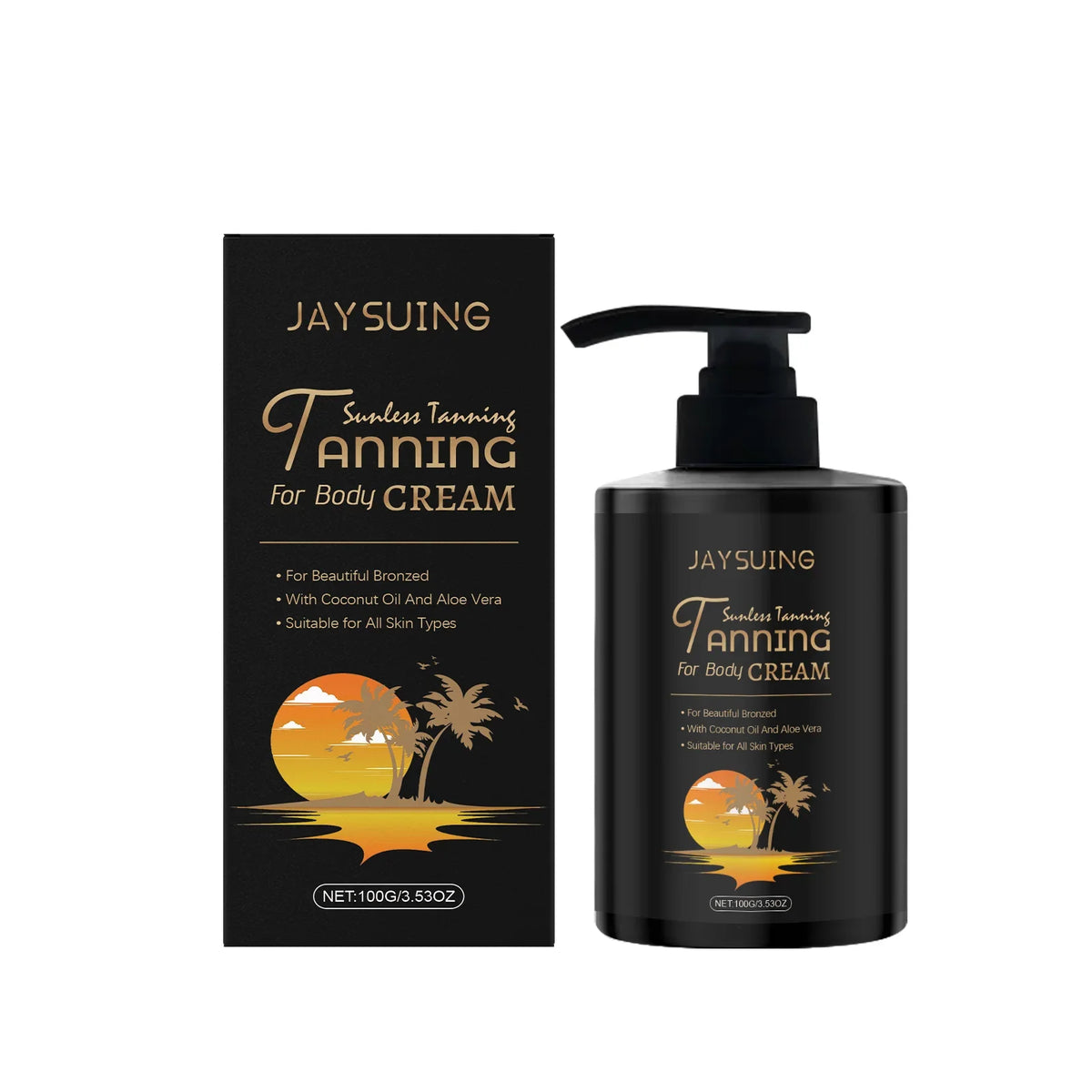 Jaysuing Sunless Self Tanner Cream – Moisturizing Bronzer