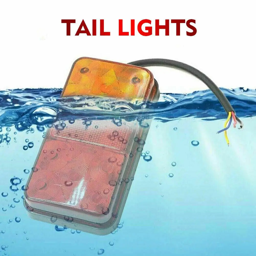 12V 24V 12-80V LED Truck Tail Lamp Taillight Turn Signal Indicator