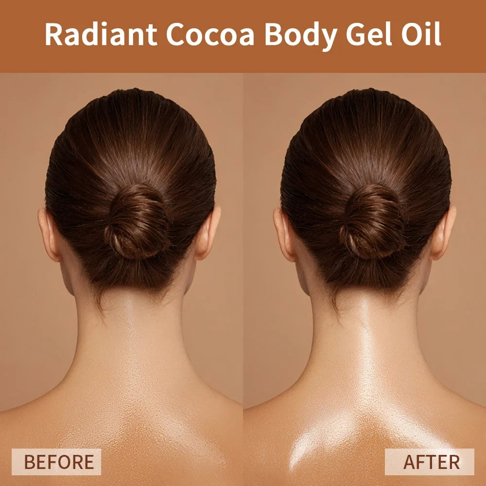 Radiant Cocoa Body Gel Oil – Cocoa Butter & Vitamin E 200ml
