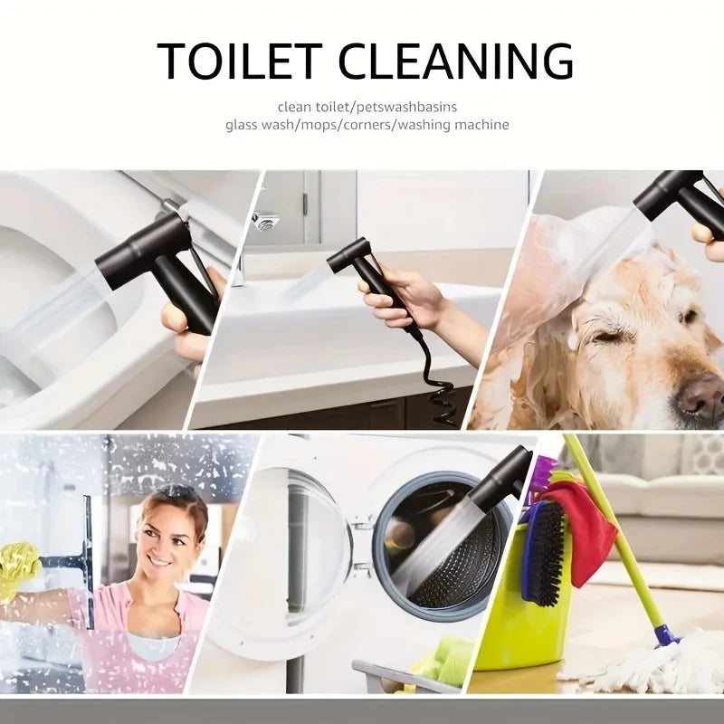 Handheld Bidet Spray Kit | Stainless Steel Dual Outlet Angle Valve
