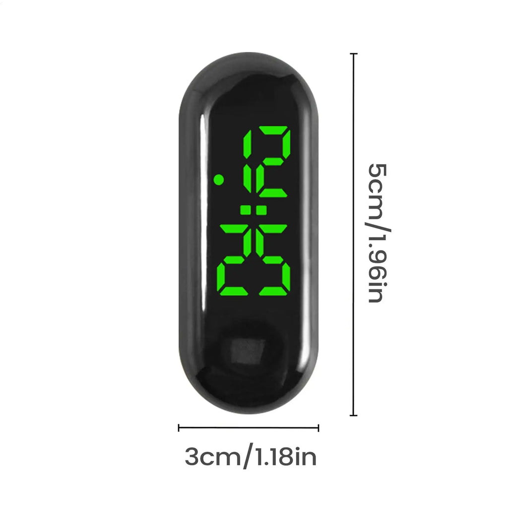 Waterproof Mini LED Digital Car Clock | Adhesive Dashboard Clock