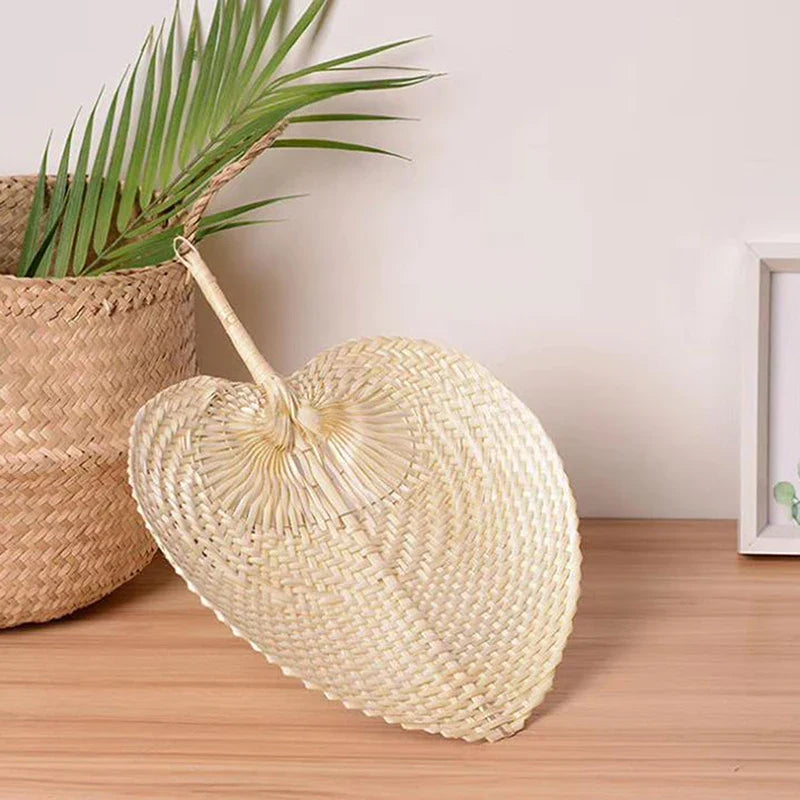 Handmade Bamboo Woven Hand Fan – Natural Summer Cooling Fan