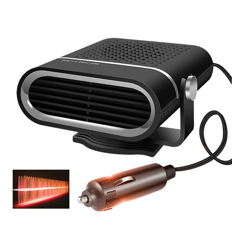 Portable 12V/24V Car Heater Fan – Windshield Defroster Demister