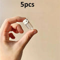 5 Clear Leak-proof Travel Bottles Portable Flip-top Dispenser Lotion