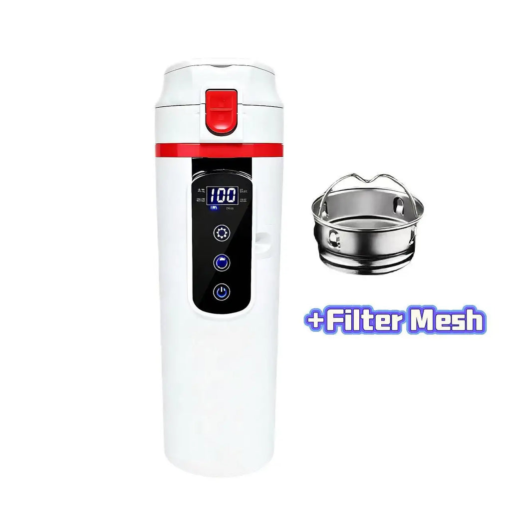Car Electric Kettle 12V/24V 500ml Stainless Steel Travel Mug
