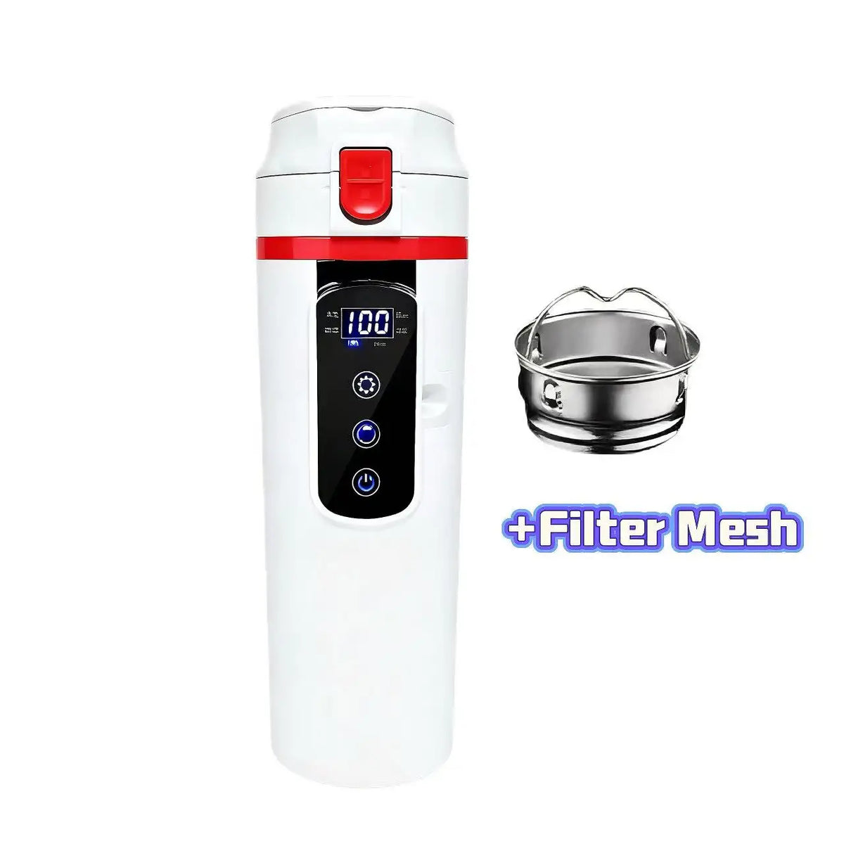 Car Electric Kettle 12V/24V 500ml Stainless Steel Travel Mug