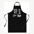 50th Birthday Novelty Apron Gift | Chef Baker Mom Dad Family