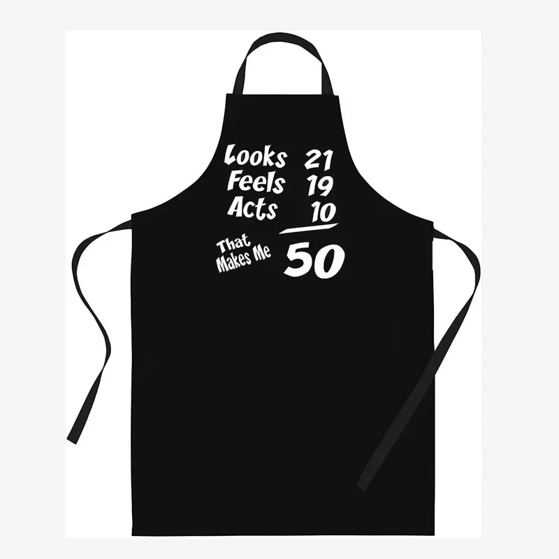 50th Birthday Novelty Apron Gift | Chef Baker Mom Dad Family