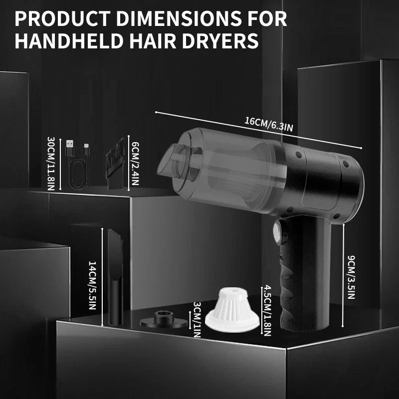 15000Pa Cordless Handheld Vacuum – 5-in-1 Blow & Suction