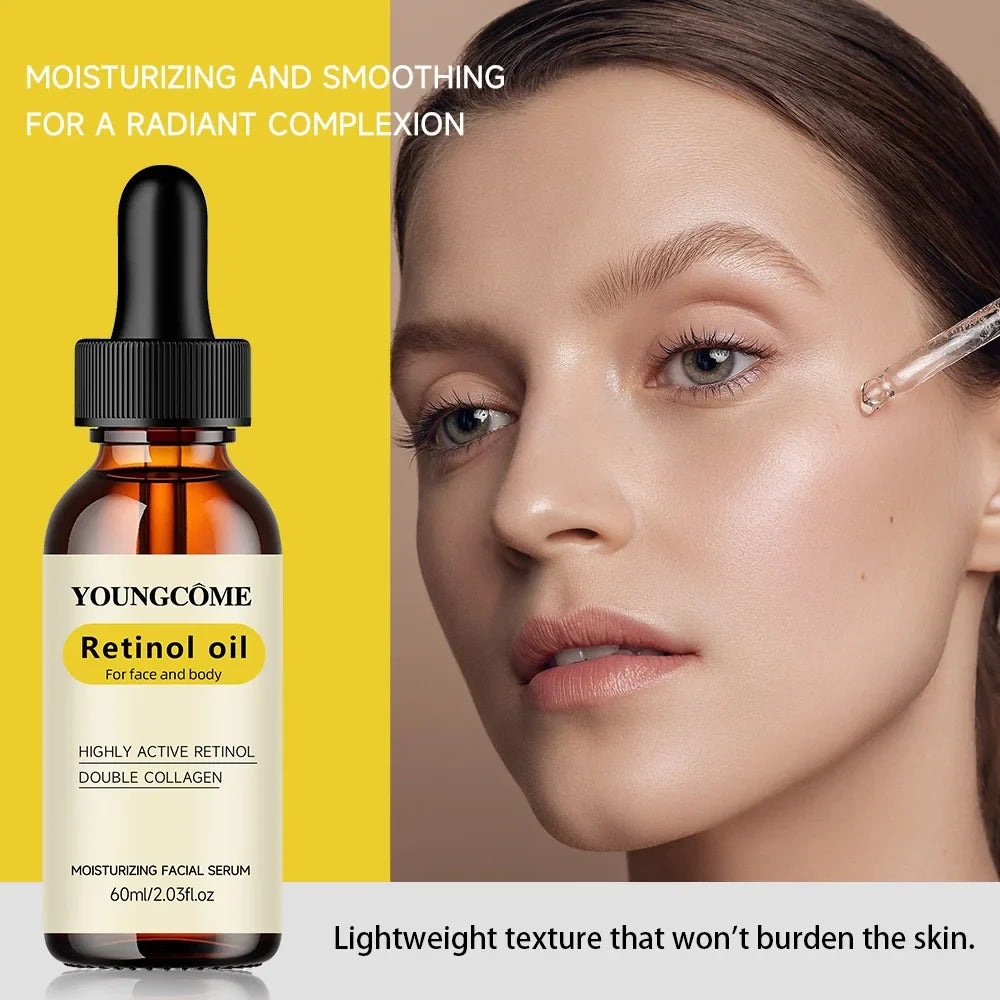 Retinol Dual Collagen Facial Serum Deep Hydration Essence Supple Skin