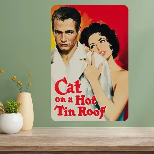Cat on a Hot Tin Roof Classic Movie Metal Poster Sign