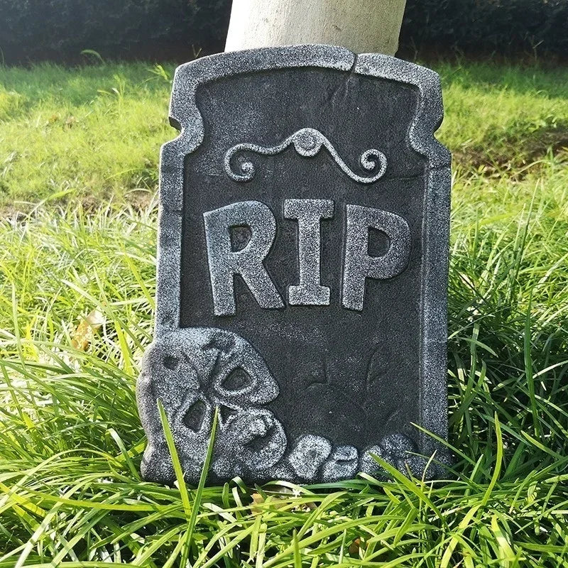 Foam Halloween Tombstone Decoration – RIP Yard & Party Prop