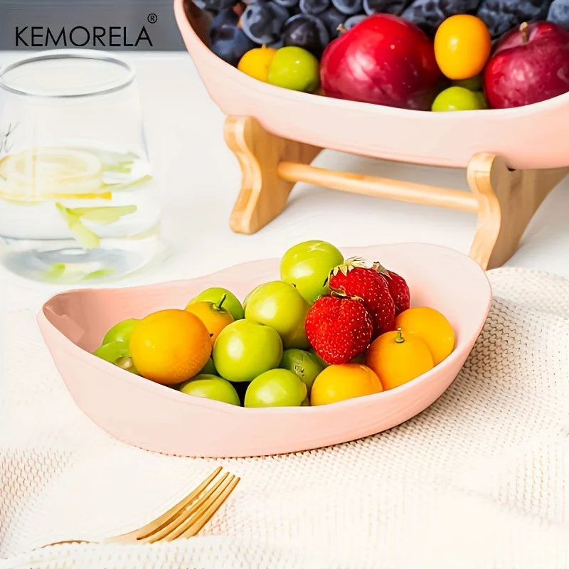 2/3 Layer Tiered Fruit Plate – Modern Plastic Snack & Candy Dish
