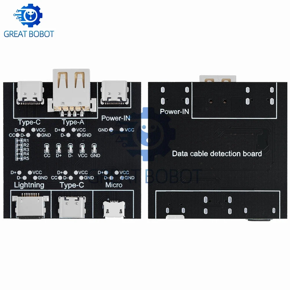 DT3 USB Cable Tester – Type-C, Micro USB & iOS Fault Detector
