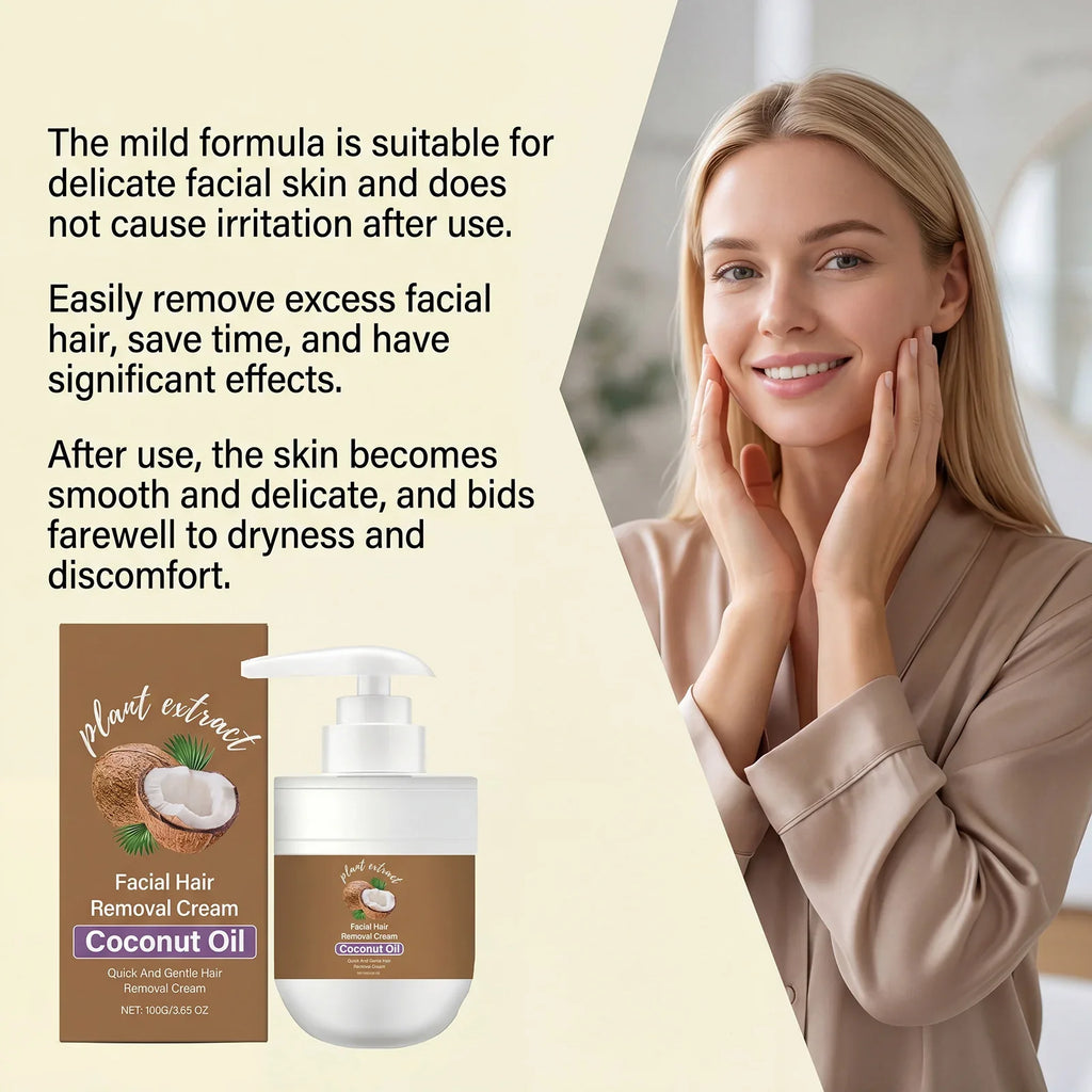 Gentle Hair Removal Cream for Face & Body – No Irritation
