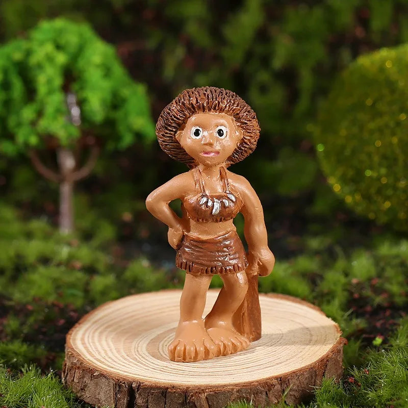 Fairy Garden Drunk Gnome Miniature Statues | Planter Decor Set