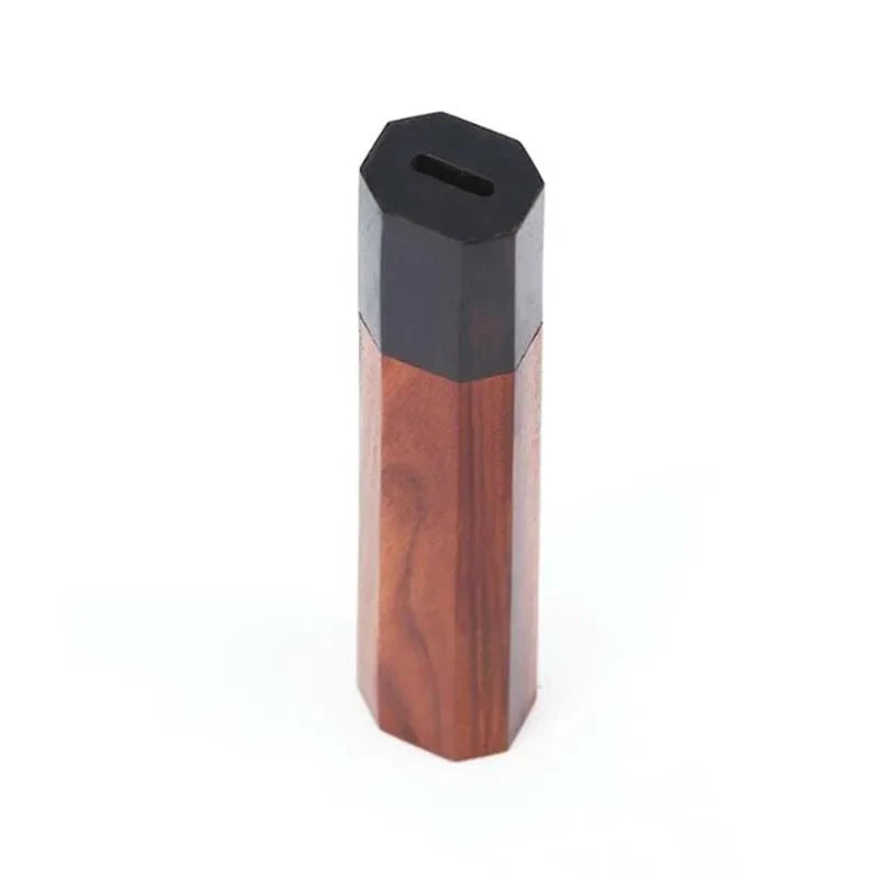 Octagonal Red Wood Kitchen Knife Handle – 135mm Replacement