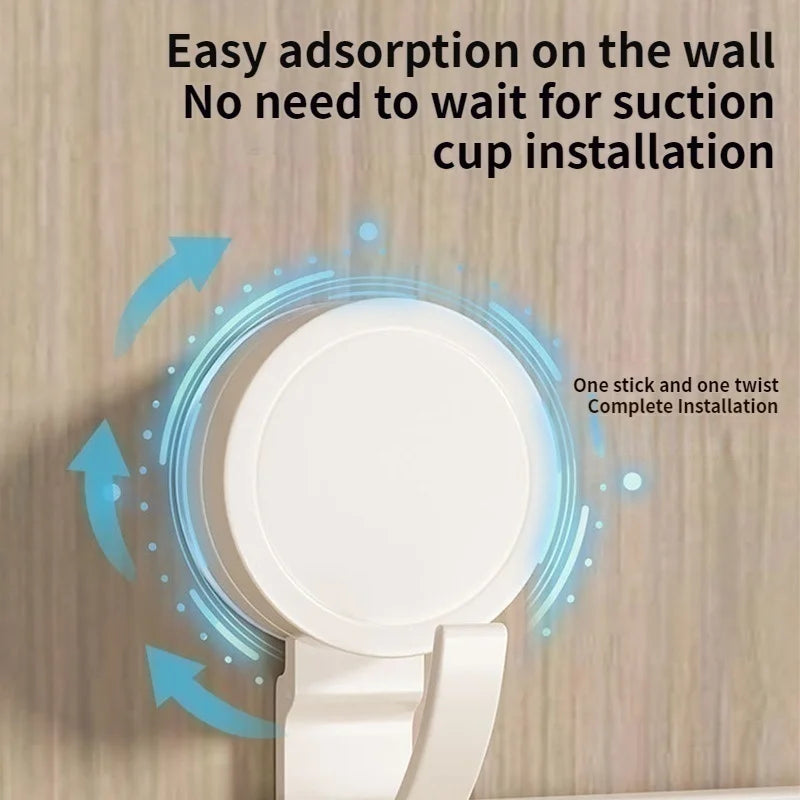 No-Drill Aluminum Suction Cup Wall Hook | Kitchen & Bathroom