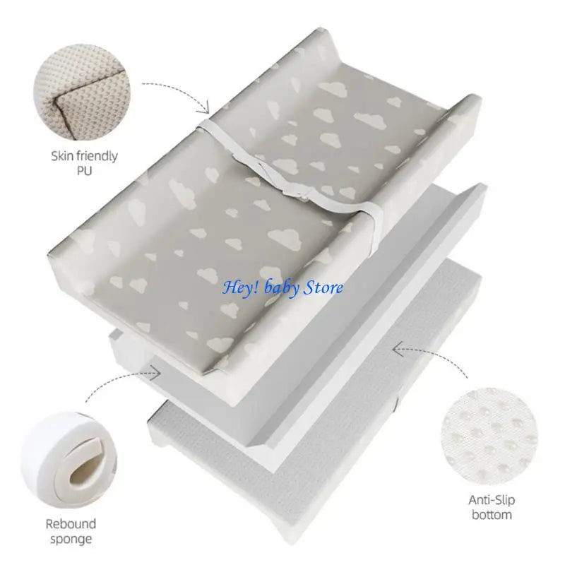 PU Leather Baby Diaper Changing Pad – Waterproof Non-Slip