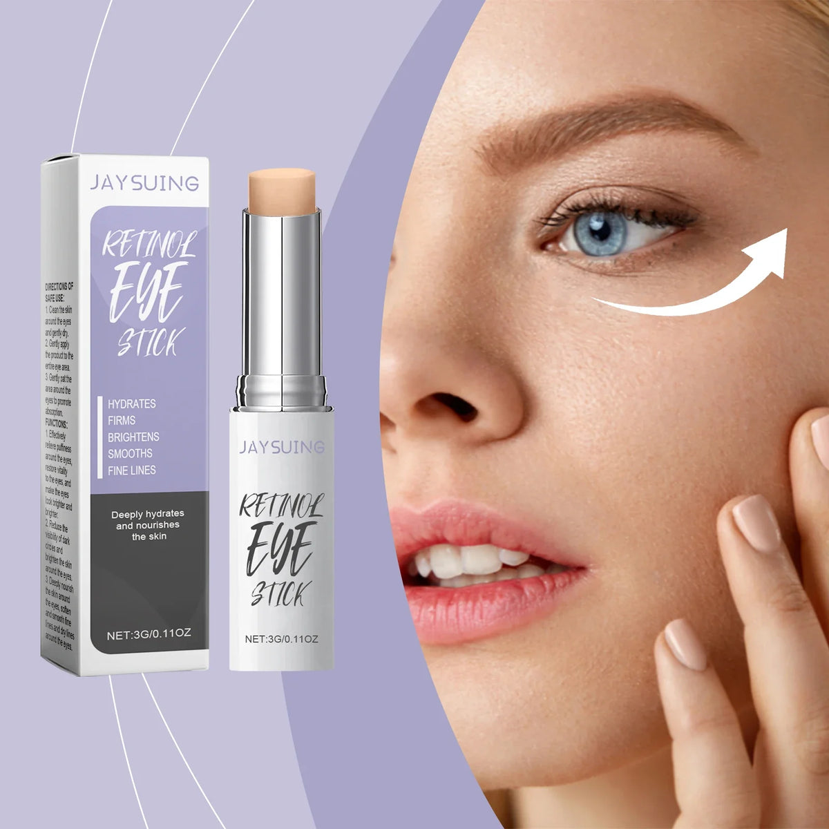 Retinol Eye Cream Stick – Hydrating & Anti-Aging Eye Care