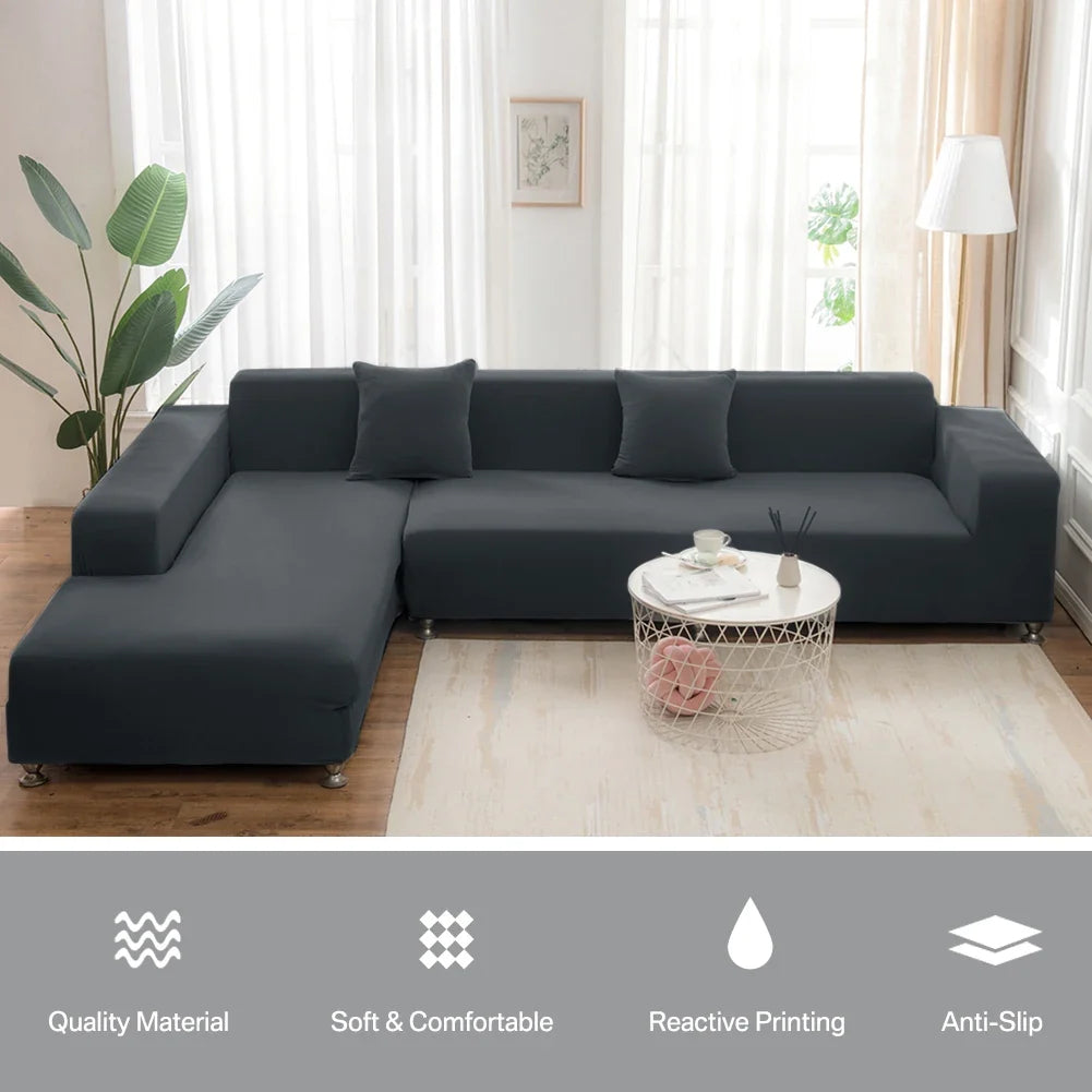 1 2 3 4 Seater Silk Cool Sofa Cover Living Room L Shap Coner Couh