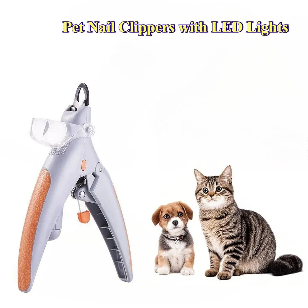 LED Pet Nail Clipper with Light – Dog & Cat Grooming Tool
