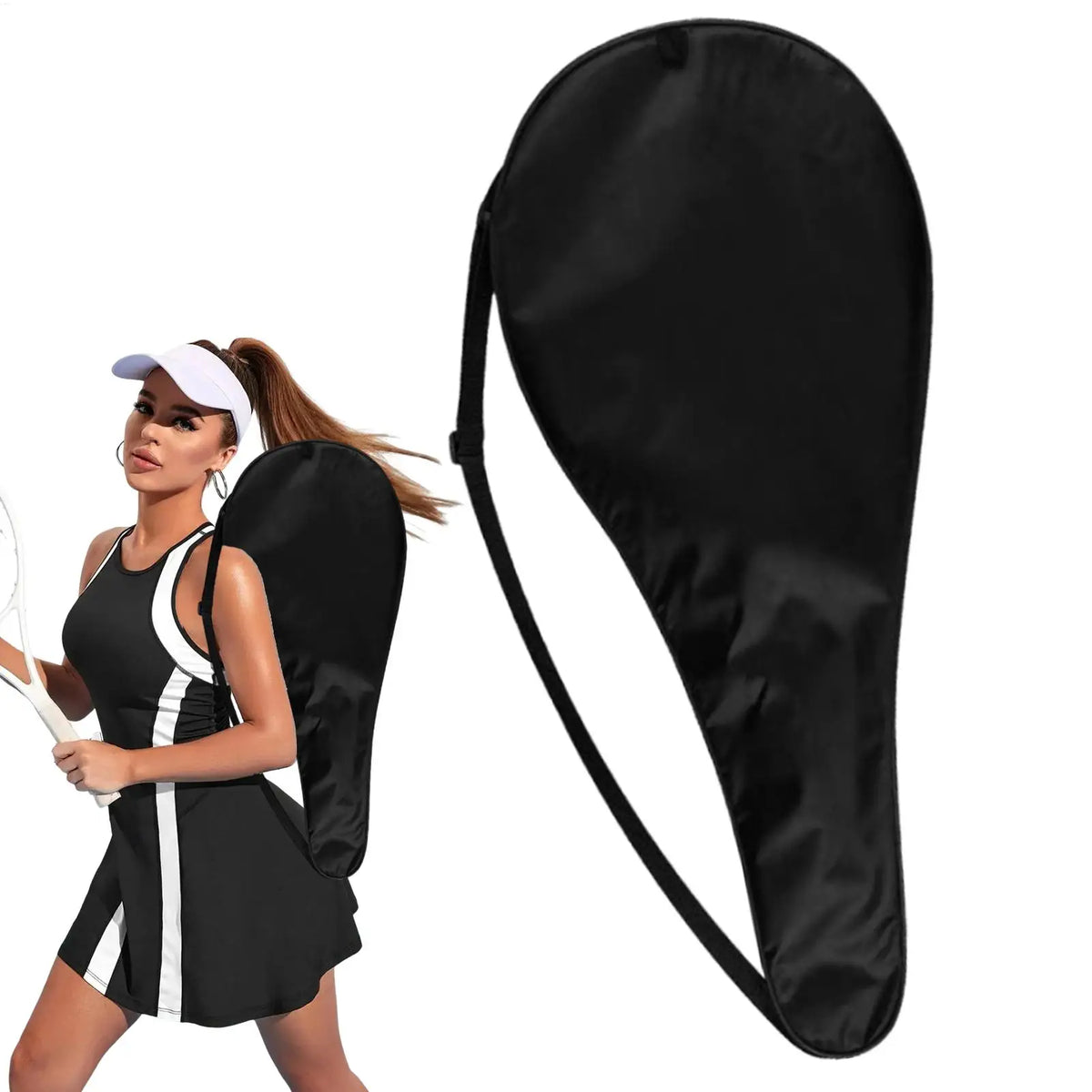 Tennis Racket Bag Storage Badminton Racquet Shoulder Organizer