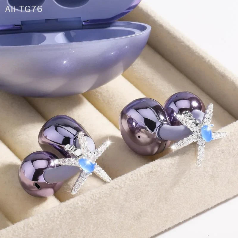 Butterfly Tassel Rhinestone Ear Clips | Non-Piercing Jewelry