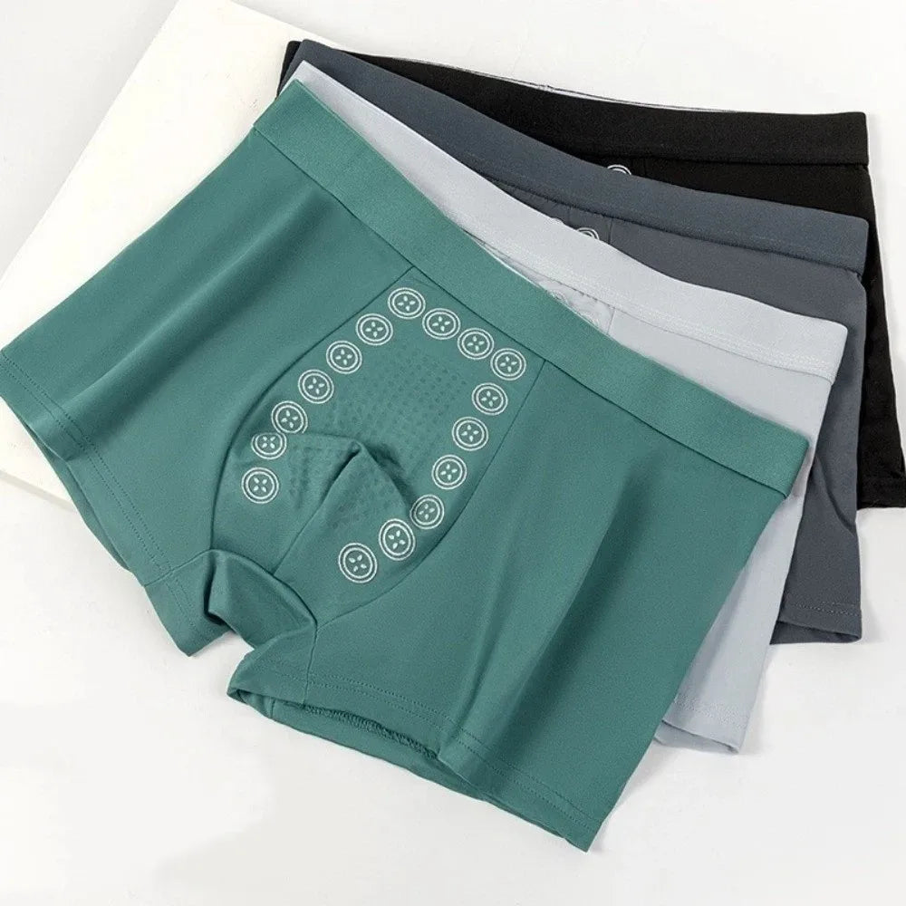 Men's Ice Silk Seamless Boxer Shorts – U Pouch Underwear