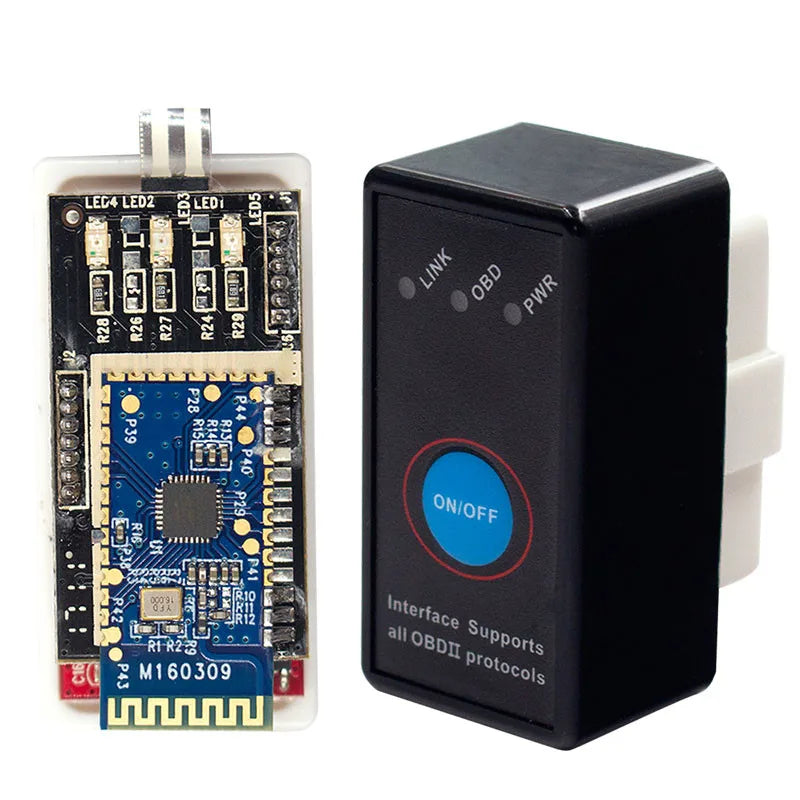 ELM327 V1.5 OBD2 Bluetooth Scanner – PIC18F25K80 Code Reader