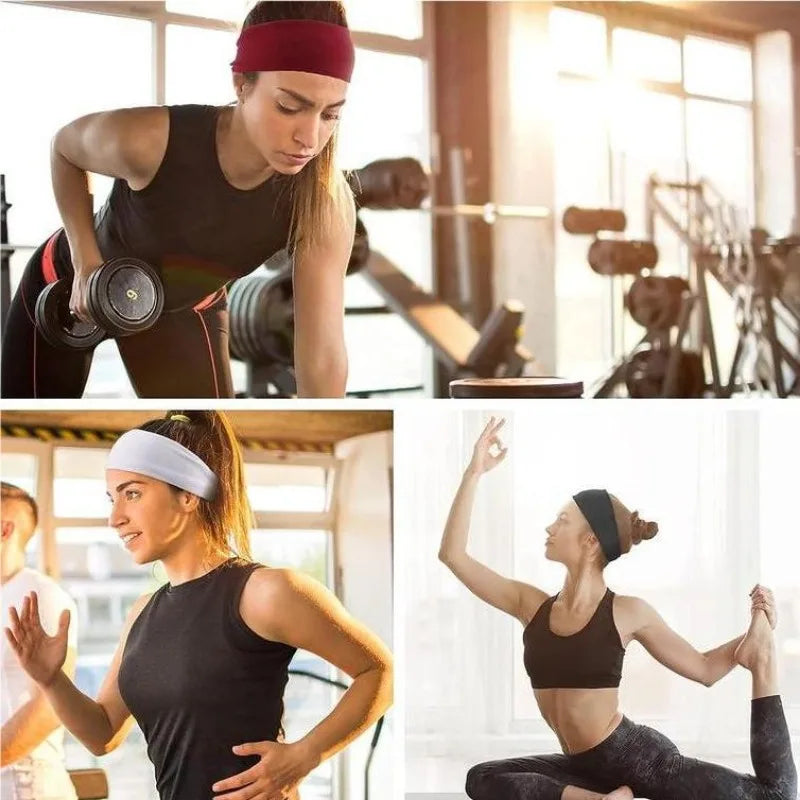 Organic Cotton Sports Headband – Sweat Band for Yoga & Running