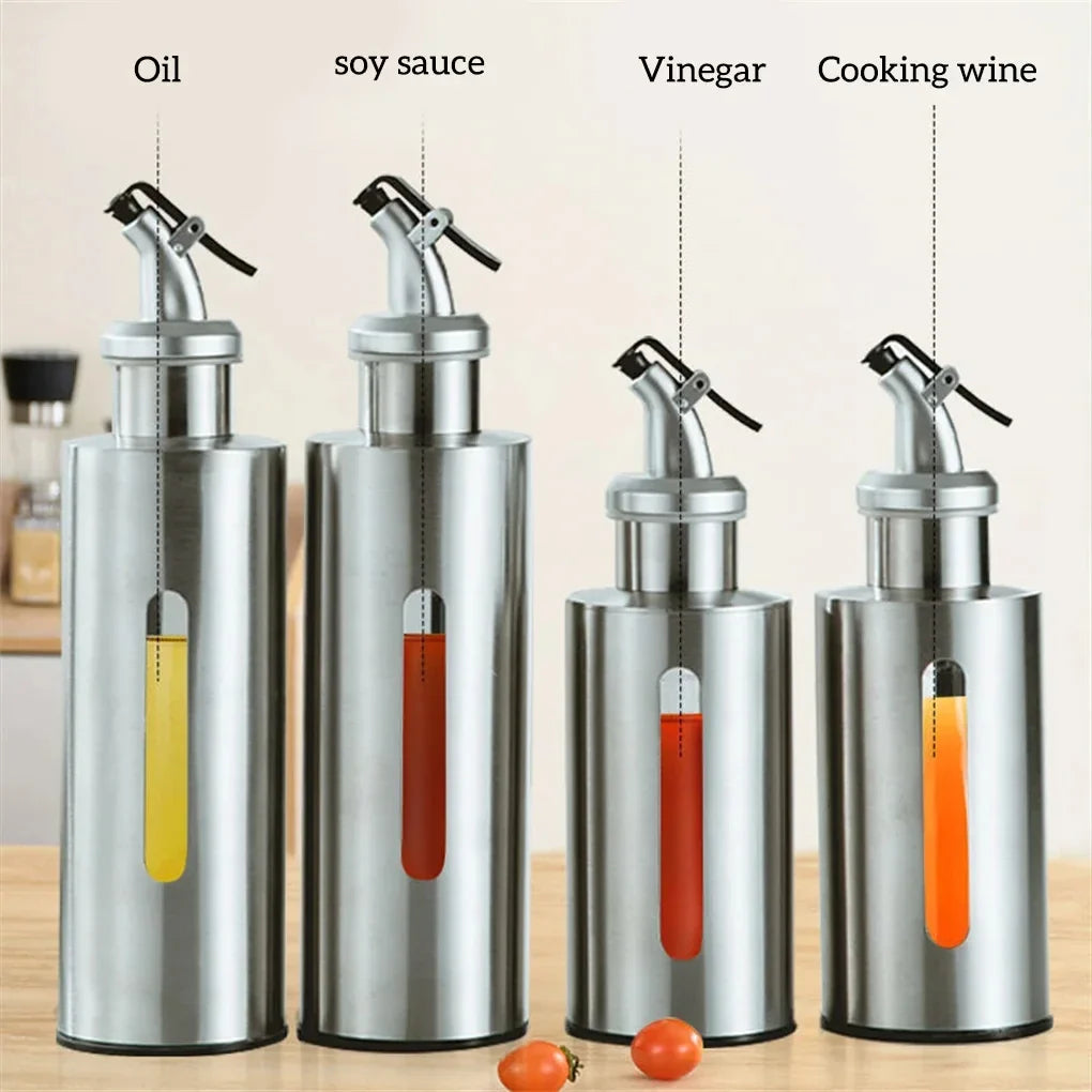 KEMORELA Stainless Steel Oil & Vinegar Dispenser Bottle