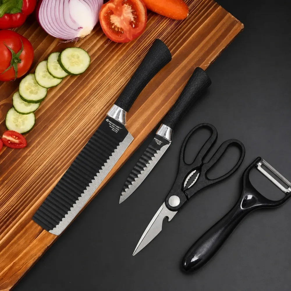 PLYS Stainless Steel Kitchen Knife Set 1–4 Pcs | Dishwasher Safe