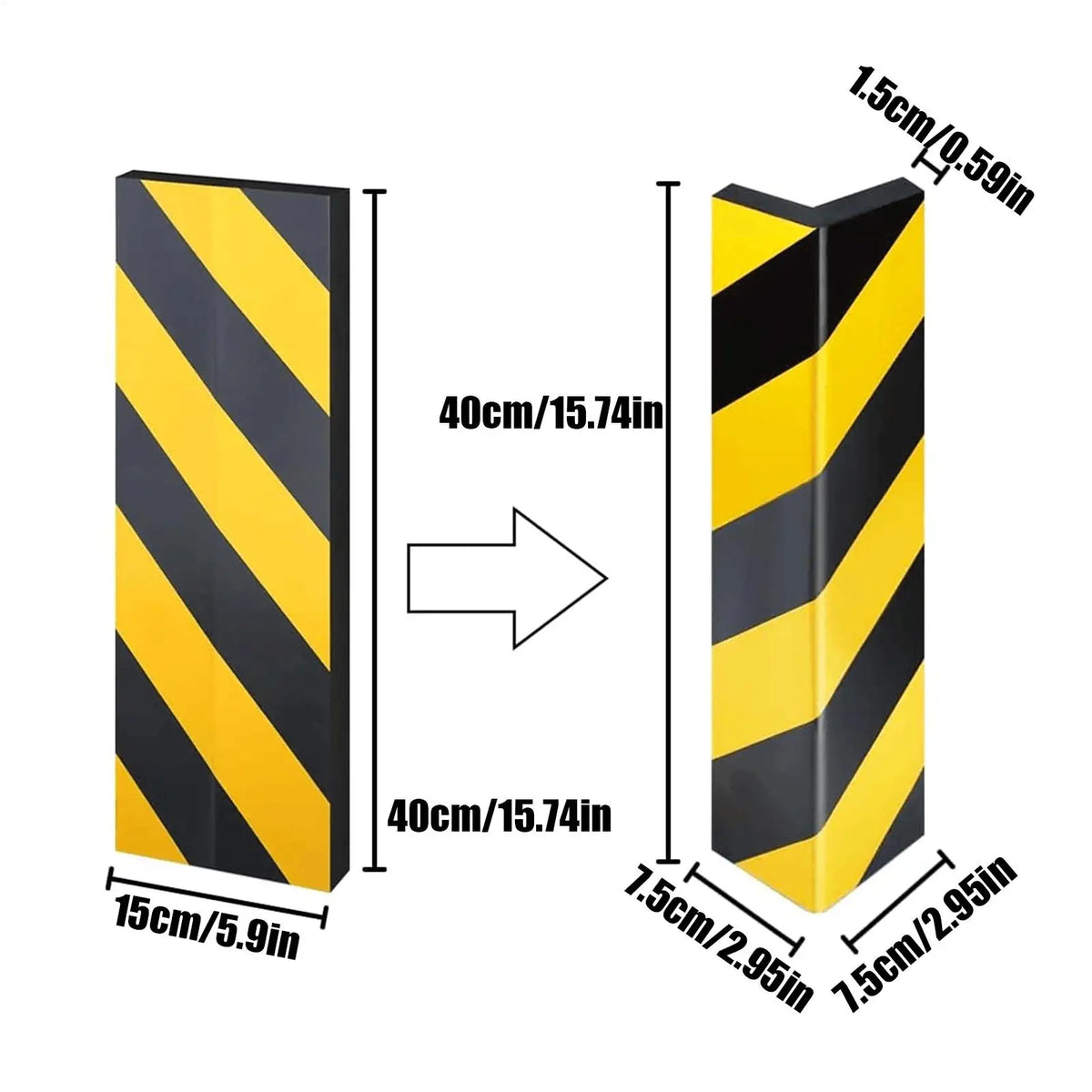 Heavy-Duty Foam Garage Wall Protector & Edge Guard Bumper