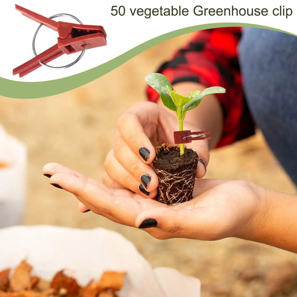 Plant Grafting Clips 50 Fixing Clamp Falt Mouth Climbing Supports