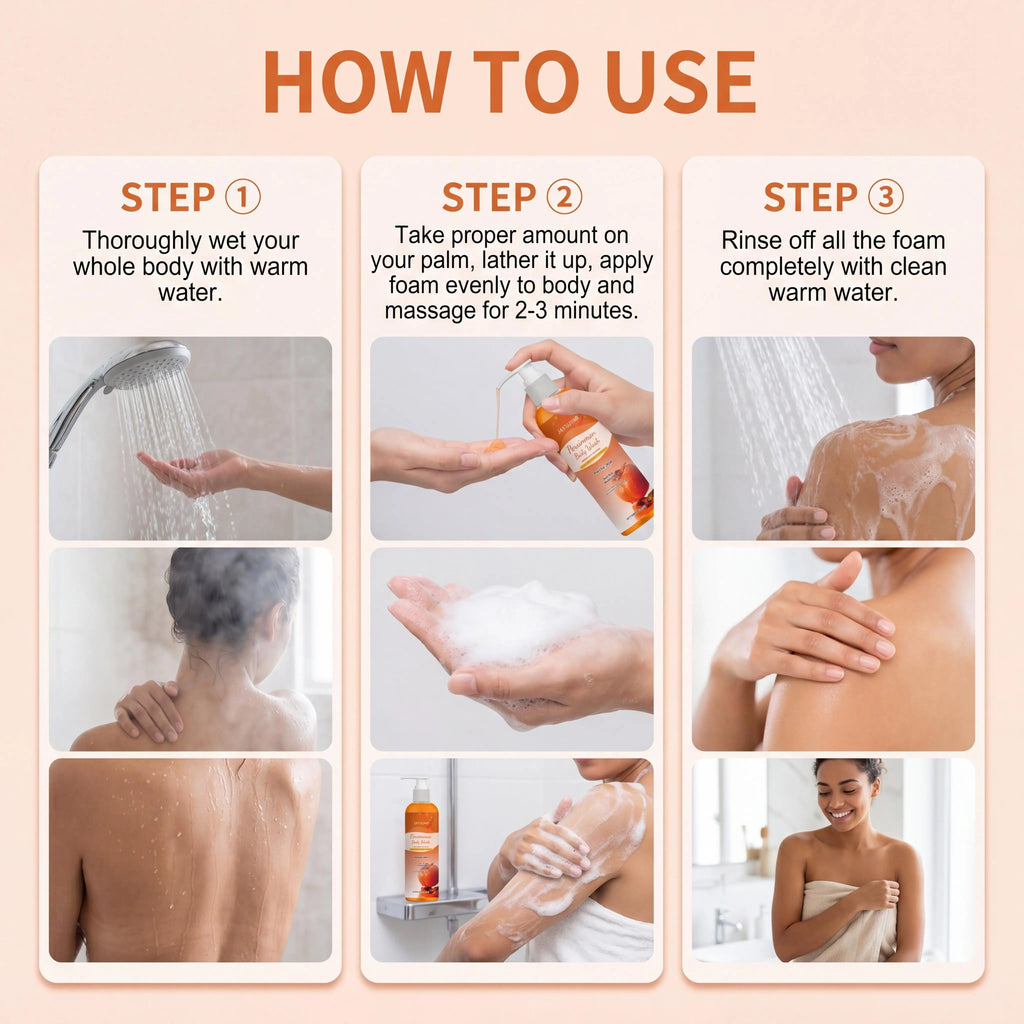 Persimmon Shower Gel – Exfoliating & Deodorizing Body Wash 100ml